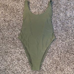 Aerie olive green one pice swimsuit